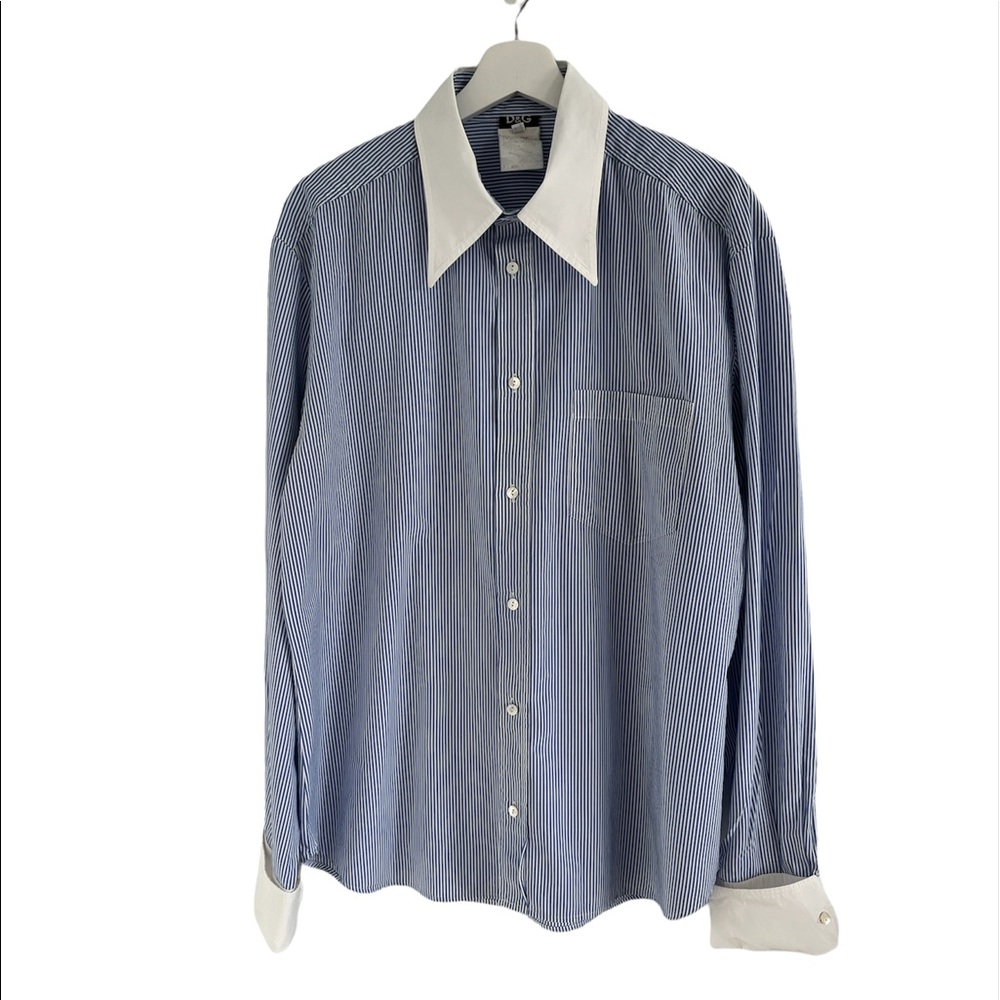 D&G Dolce & Gabbana button down long sleeve shirt size 42